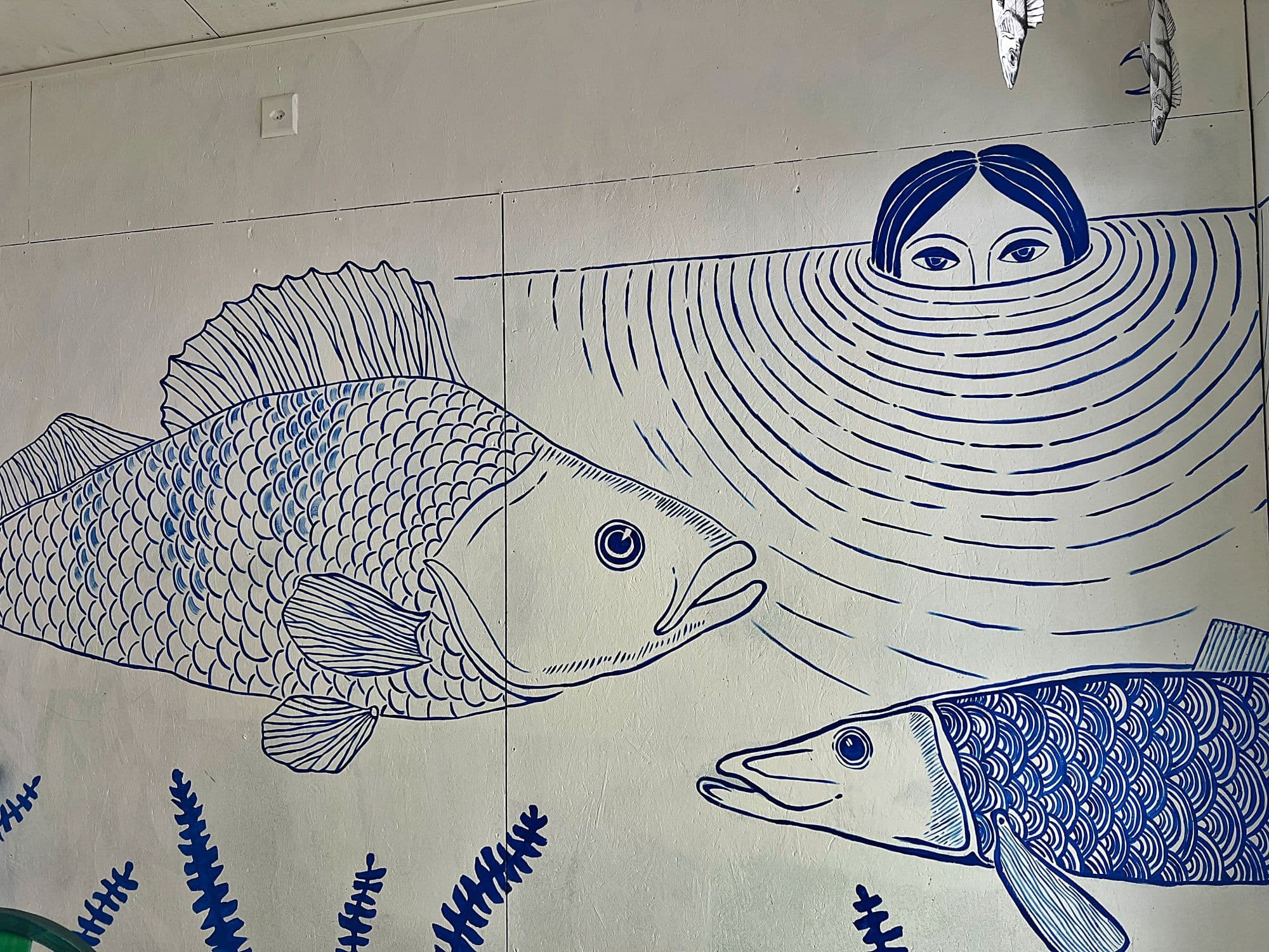 mermaid mural